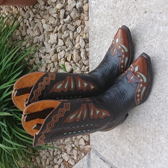 Old Gringo Women's Monarca Boot     Intricate Stitching GUC. size 9 - Picture 13 of 14